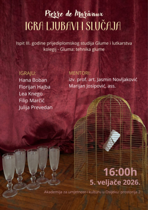 Pierre de Marivaux: Igra ljubavi i slučaja Plakat uveliko